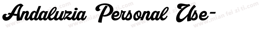 Andaluzia Personal Use字体转换